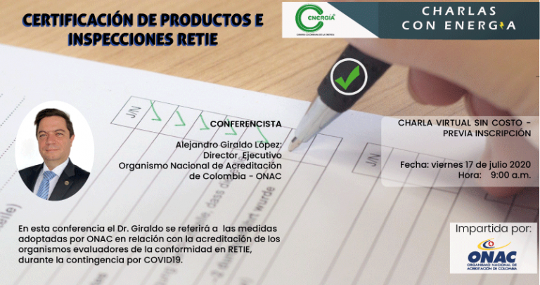 Certificación de Productos e Inspecciones Retie – ONAC