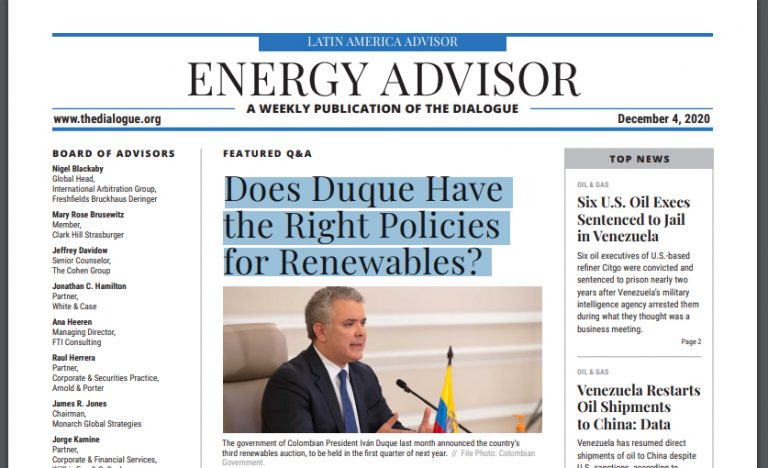 Does Duque Have the Right Policies for Renewables?