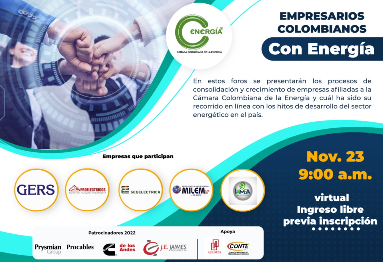 Foro Empresarios Colombianos con Energía 23 noviembre