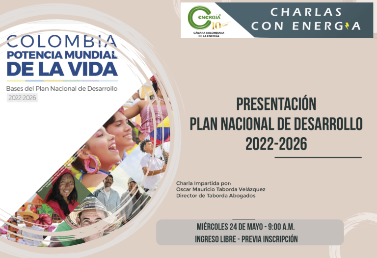 Charlas con Energía “Presentación Plan Nacional de Desarrollo”