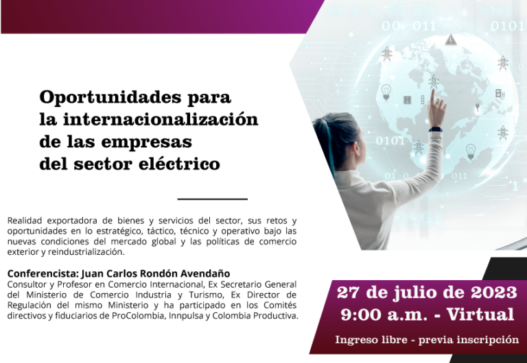 Charlas con Energía: Oportunidades para la internacionalización de las empresas del sector eléctrico