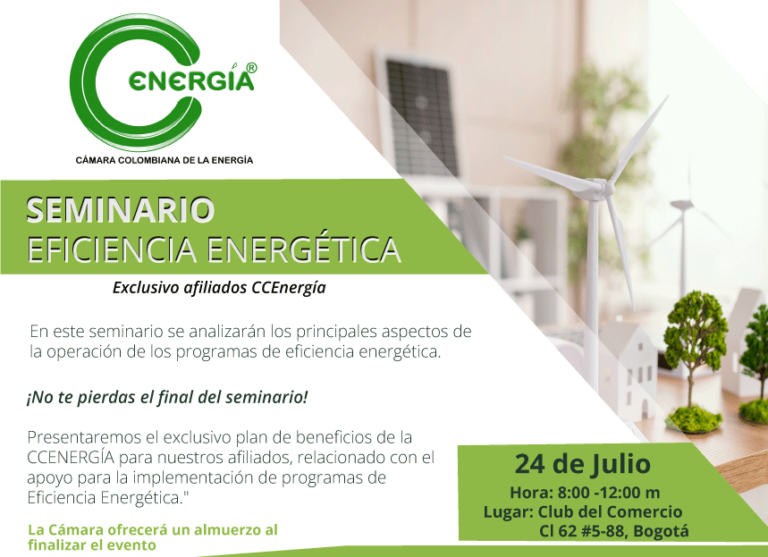 SEMINARIO EFICIENCIA ENERGÉTICA -Exclusivo afiliados CCENERGÍA