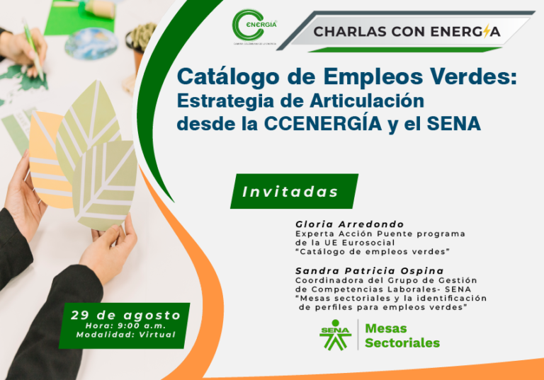 Catálogo de Empleos Verdes: Estrategia de Articulación desde la CCENERGÍA y el SENA